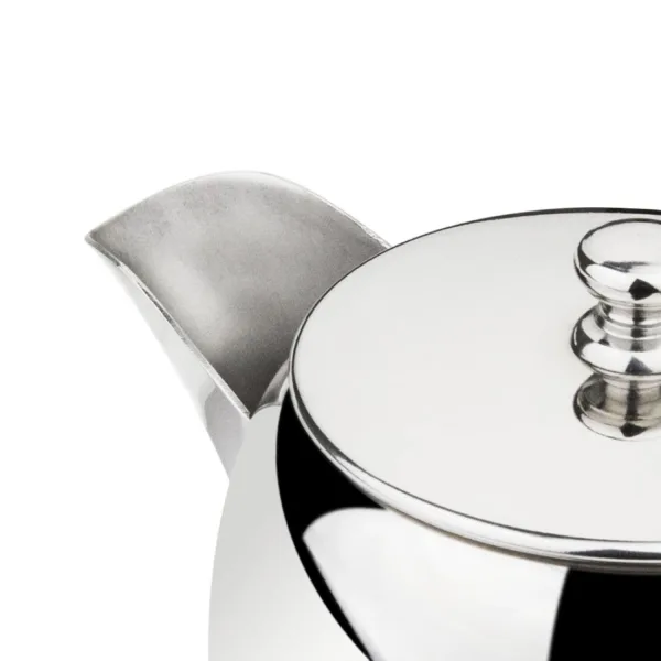 Olympia Non-Drip Teapot Stainless Steel 15oz