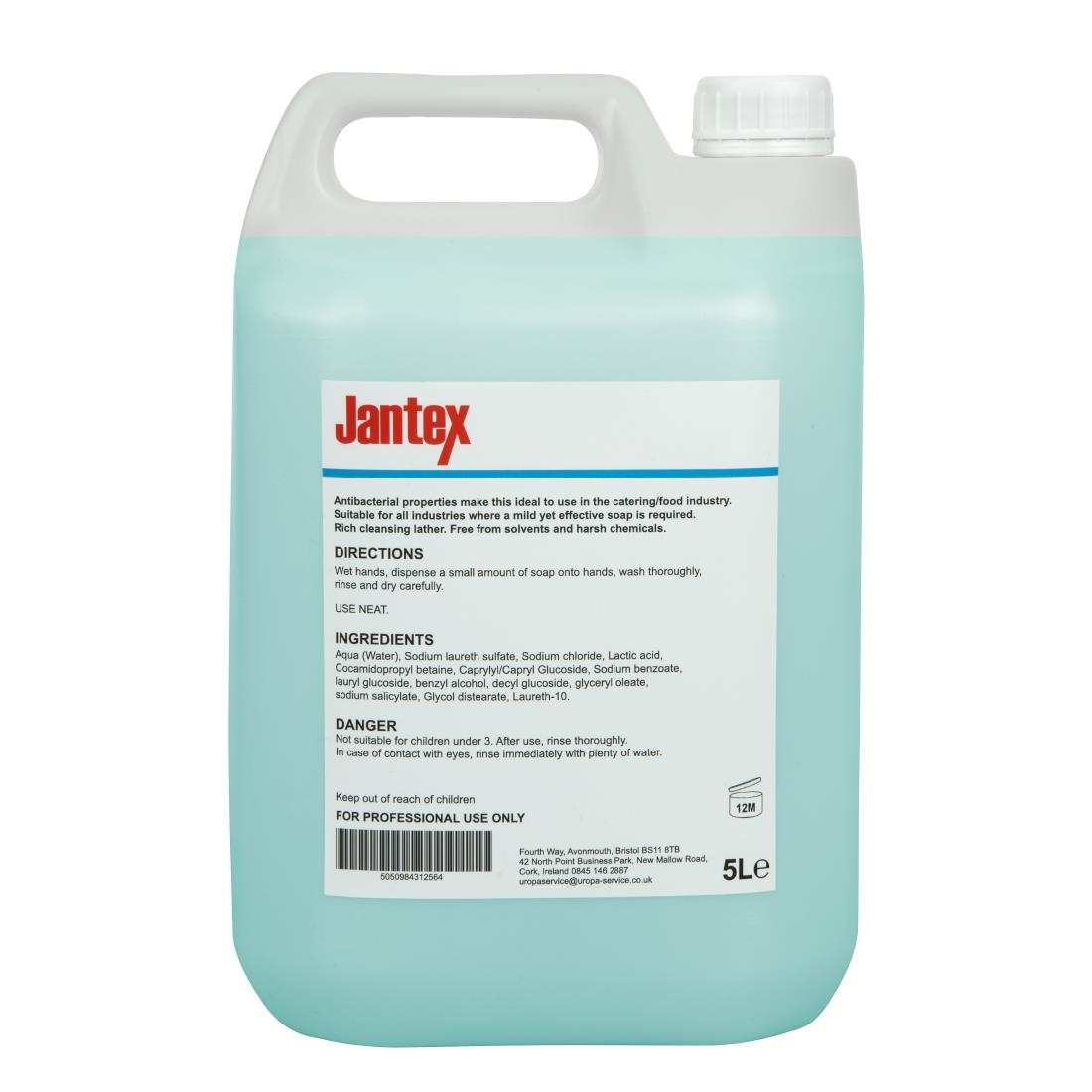 Jantex Anti Bacterial Hand Soap 5 Litre