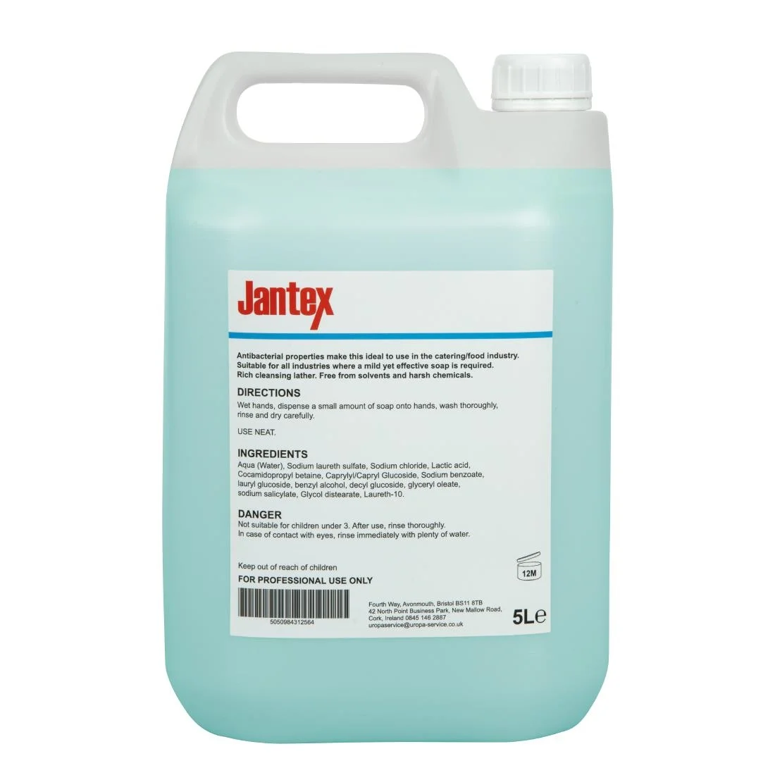 Jantex Anti Bacterial Hand Soap 5 Litre - Image 3