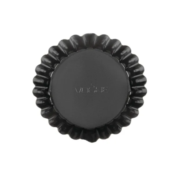 Vogue Non-Stick Deep Fluted Quiche Tin 10cm