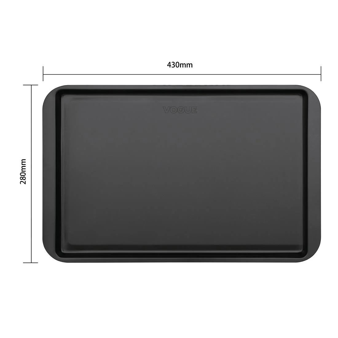 Vogue Non Stick Baking Tray Medium - Image 4