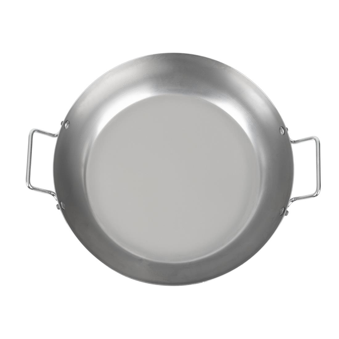 Vogue Black Iron Paella Pan 325mm
