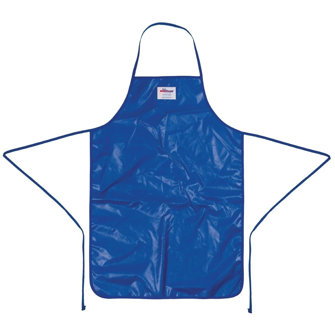 Burnguard Nylon QuicKlean Bib Apron Blue - Image 2