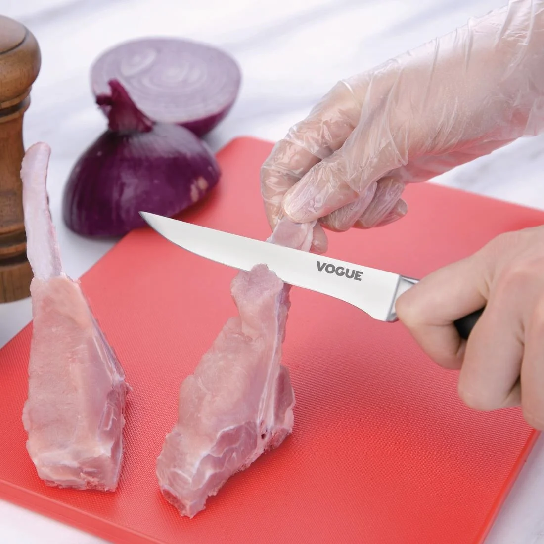 Vogue Soft Grip Boning Knife 13cm - Image 4