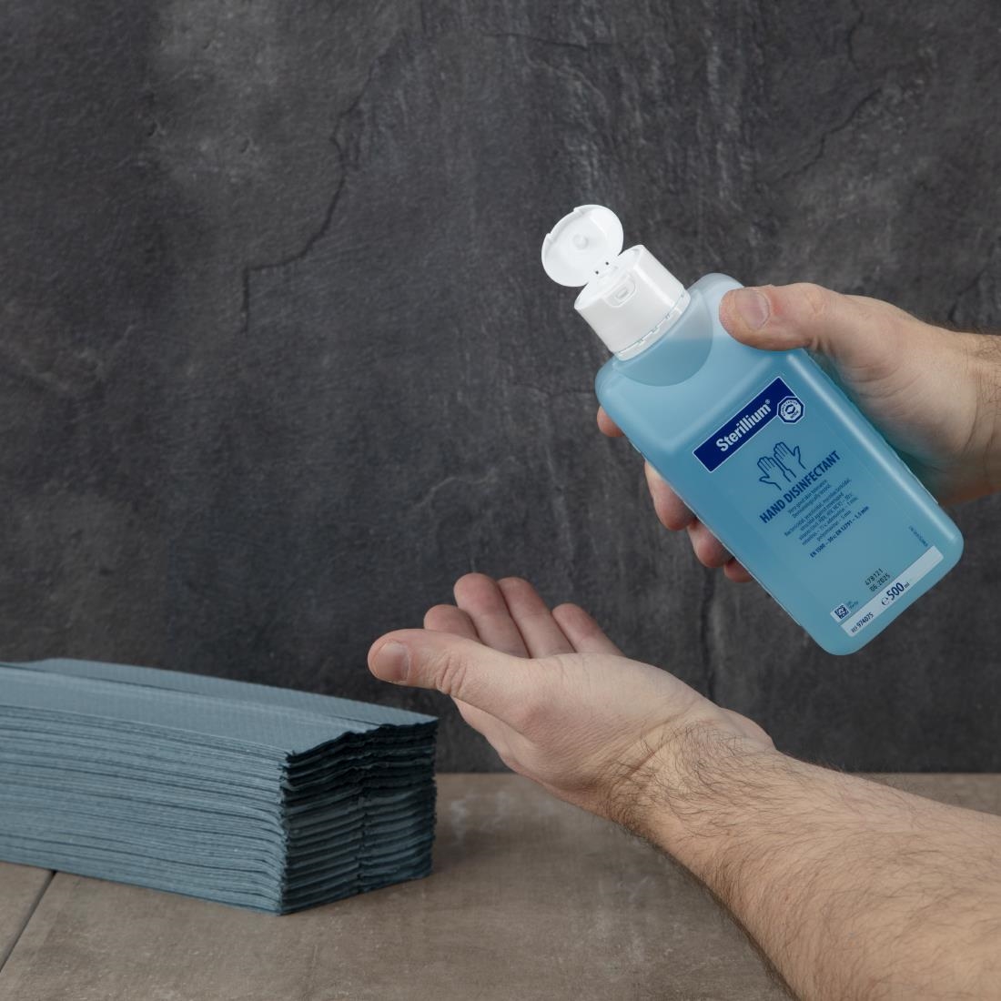 Jantex C Fold Hand Towels Blue 1Ply 190 Sheets (Pack of 15)