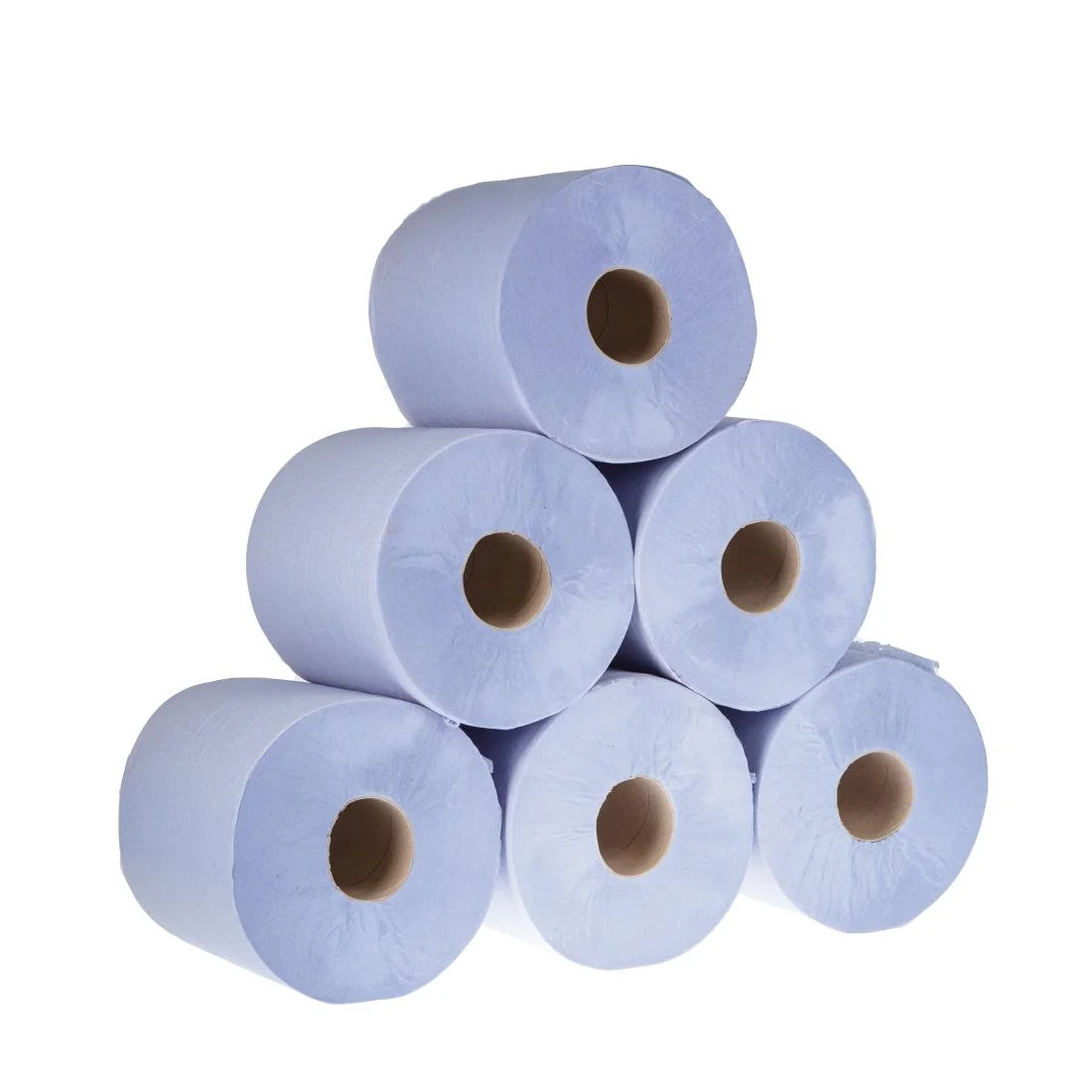 Jantex Blue Centrefeed Roll 1ply, 800 Sheets, 300 Metres (Pack Of 6) - Image 4