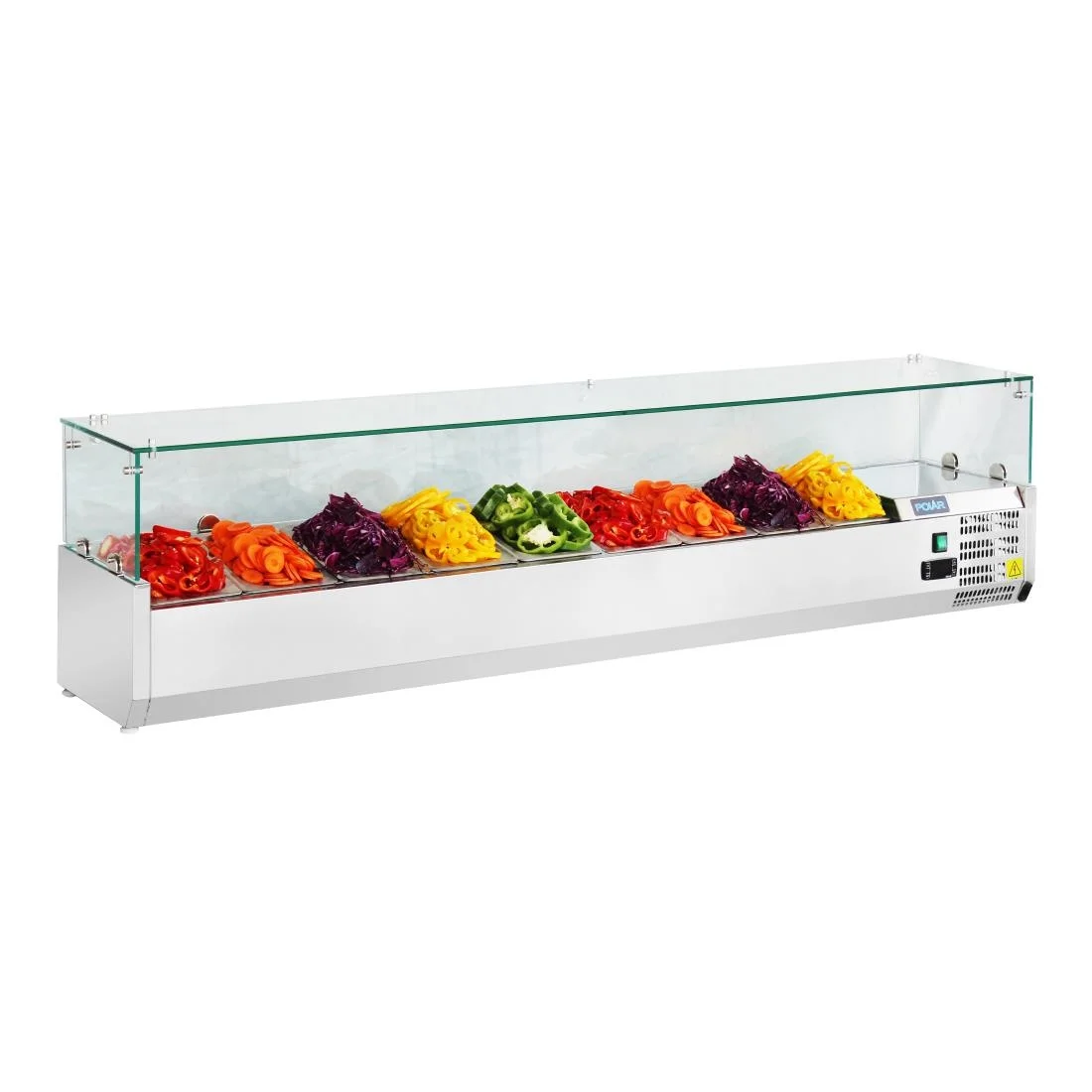 Polar Refrigerated Servery Topper 9x 1/3GN - Image 4