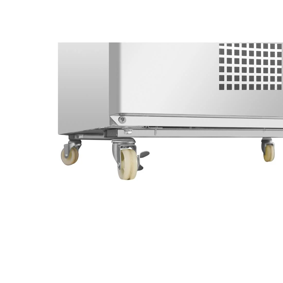 Polar Double Door Slimline Fridge Stainless Steel 960Ltr - Image 12