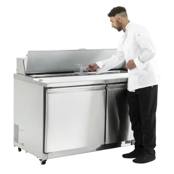 Polar 2 Door Preparation Counter 527Ltr