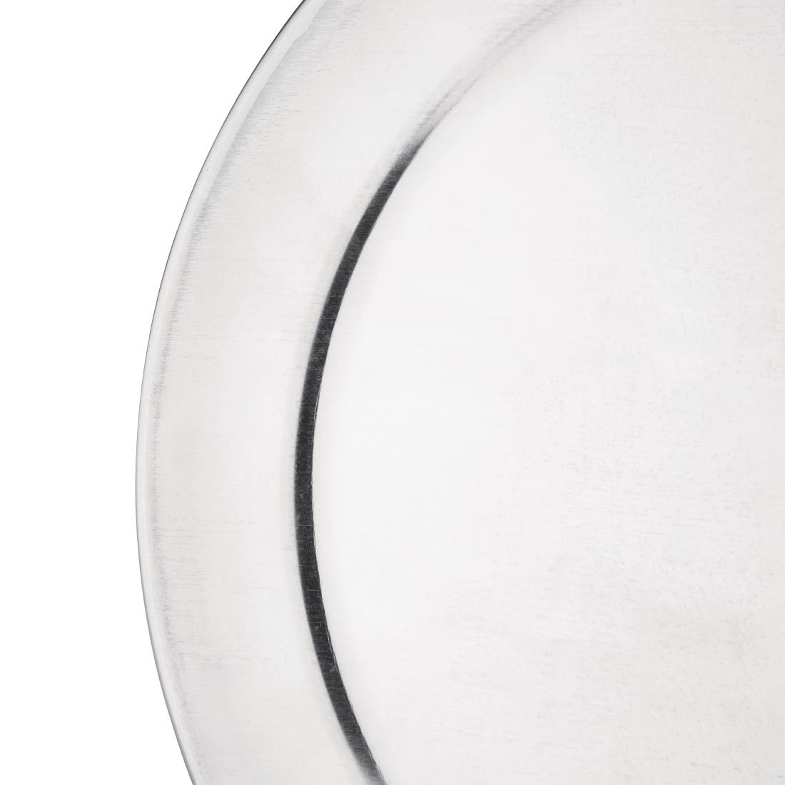 Vogue Aluminium Pizza Tray Wide Rim 8in