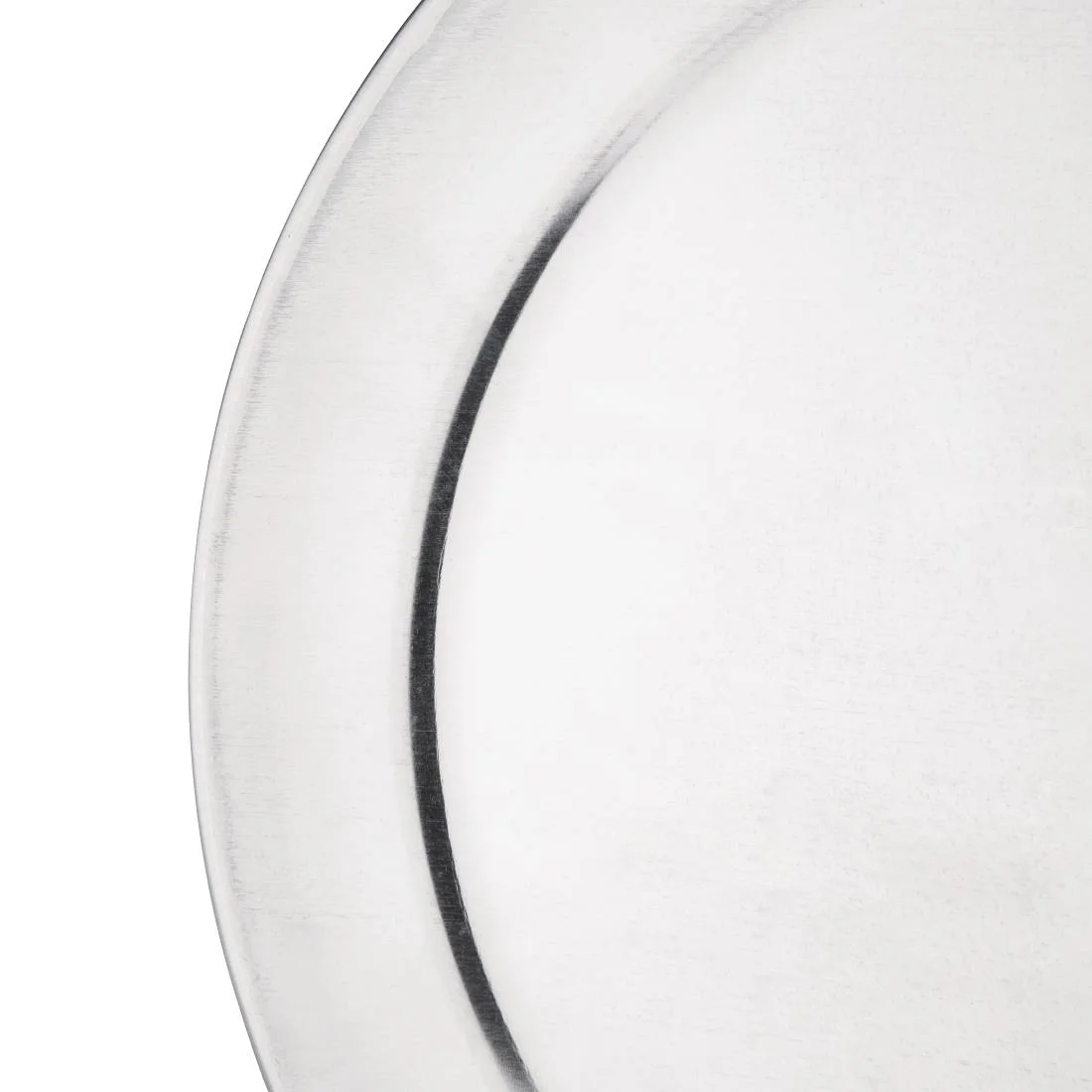 Vogue Aluminium Pizza Tray Wide Rim 10in - Image 2