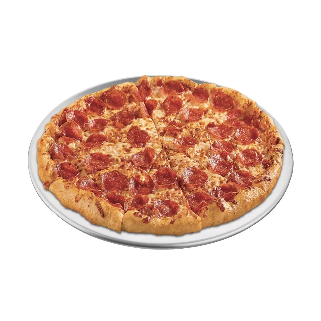 Vogue Aluminium Pizza Tray Wide Rim 10in - Image 4