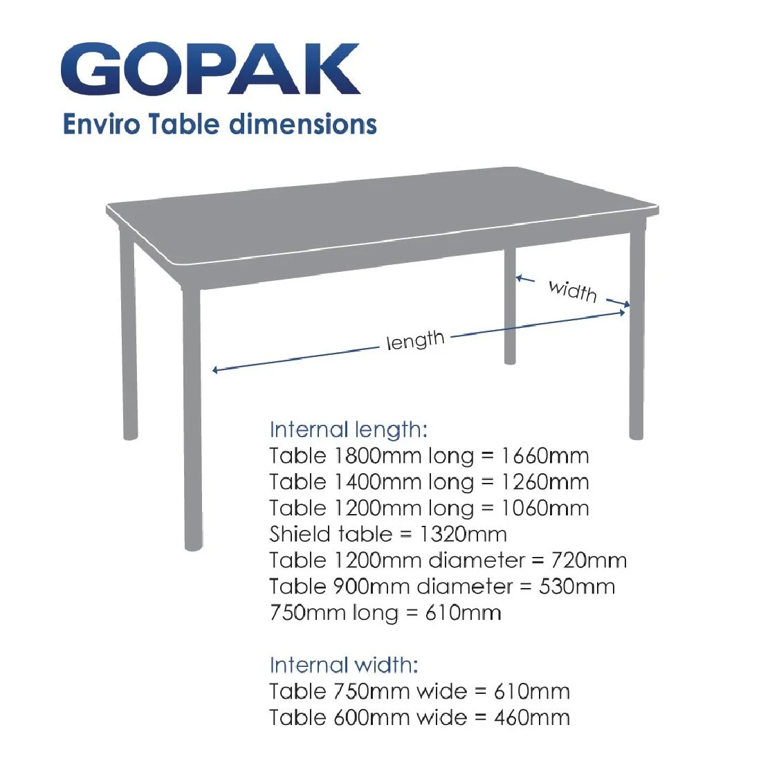 Gopak Enviro Indoor Beech Effect Rectangle Dining Table 1800mm - Image 2