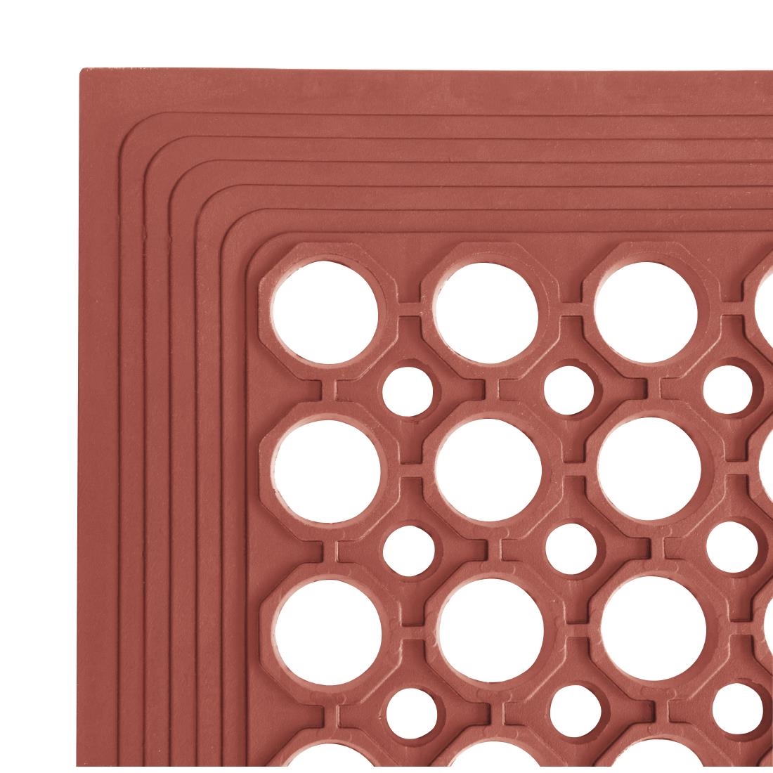 Jantex Rubber Anti Fatigue Mat Red