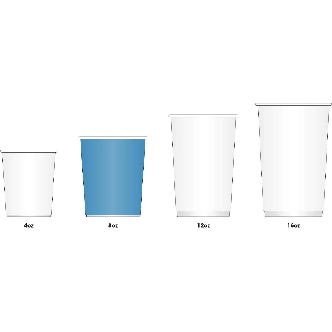 Fiesta Recyclable Coffee Cups Single Wall Kraft 225ml / 8oz (Pack of 50) - Image 4