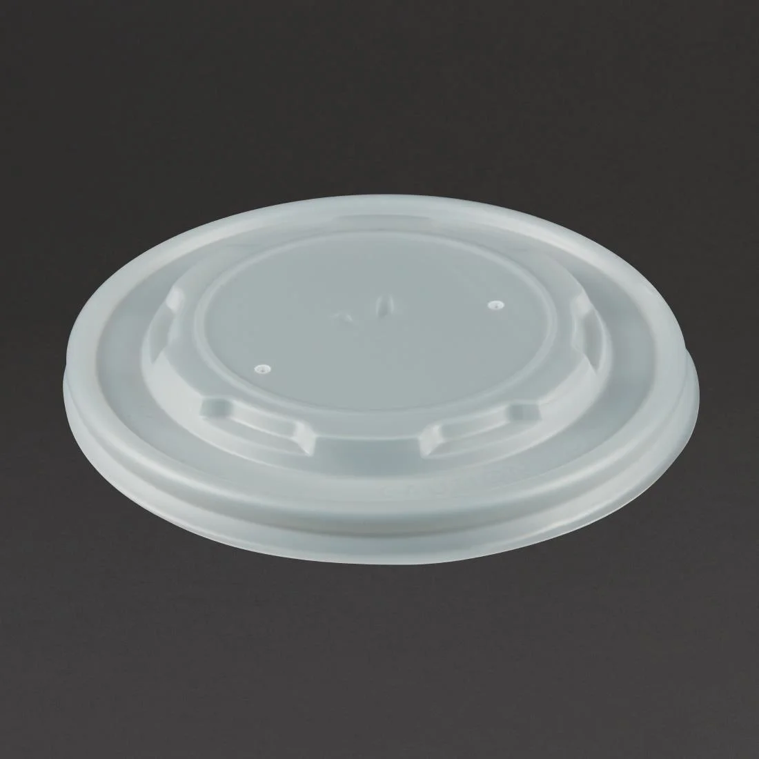 Vegware Compostable Hot Food Pot Flat Lids 350ml / 12oz and 455ml / 16oz (Pack of 500) - Image 2