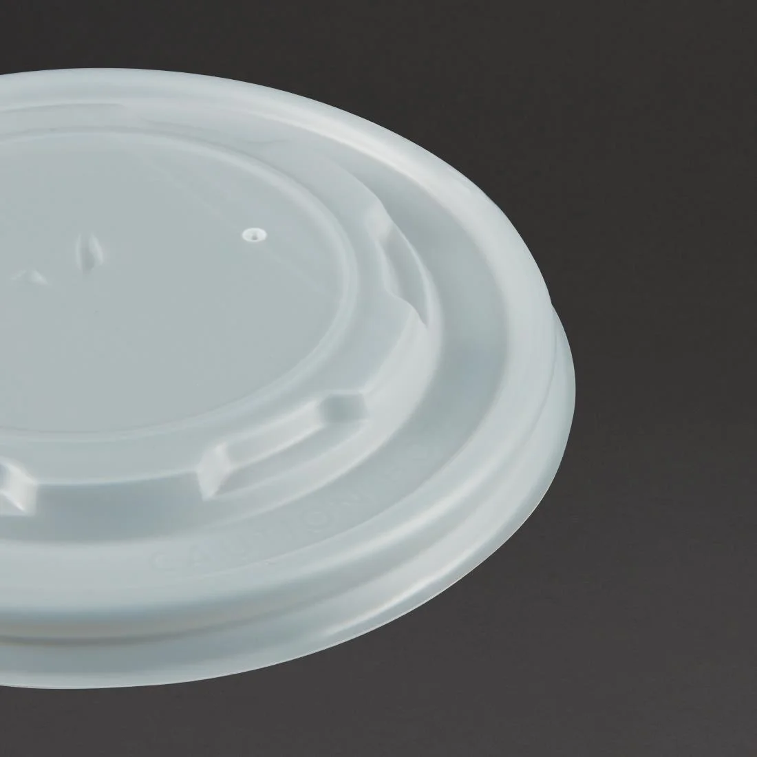 Vegware Compostable Hot Food Pot Flat Lids 350ml / 12oz and 455ml / 16oz (Pack of 500) - Image 4