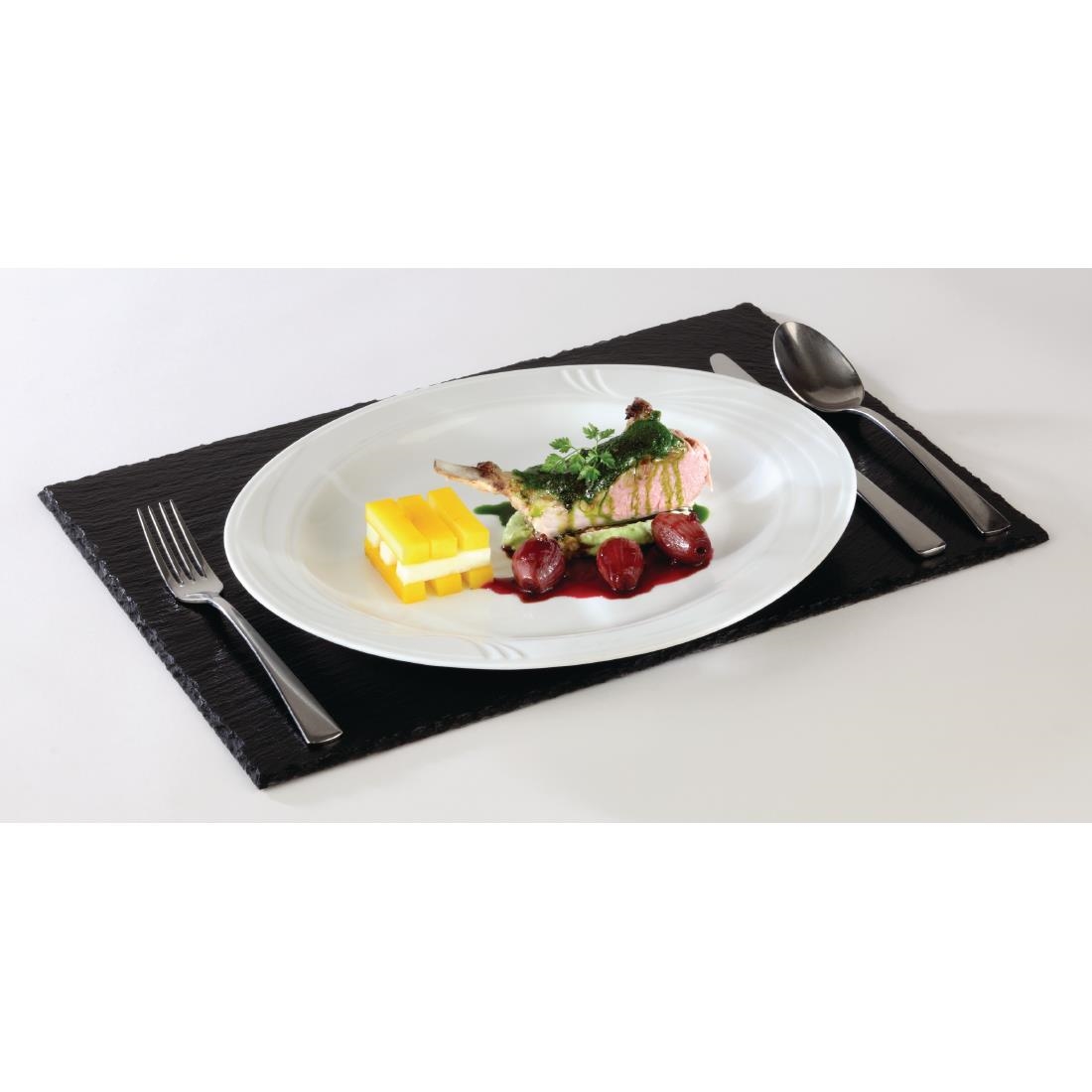 APS 1/2GN Slate Melamine Platter