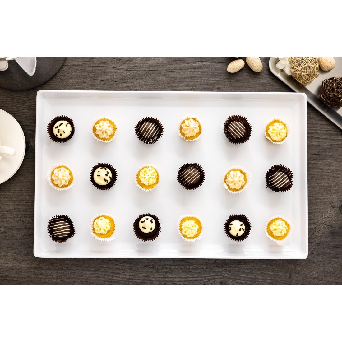 APS Float White Melamine Tray GN 1/1