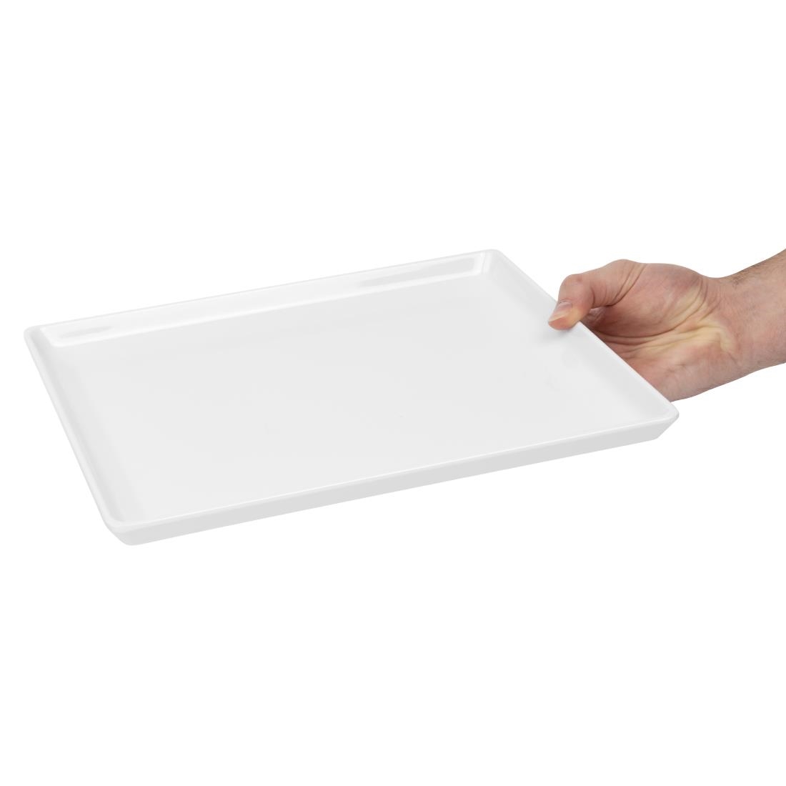 APS Float White Melamine Tray GN 1/2