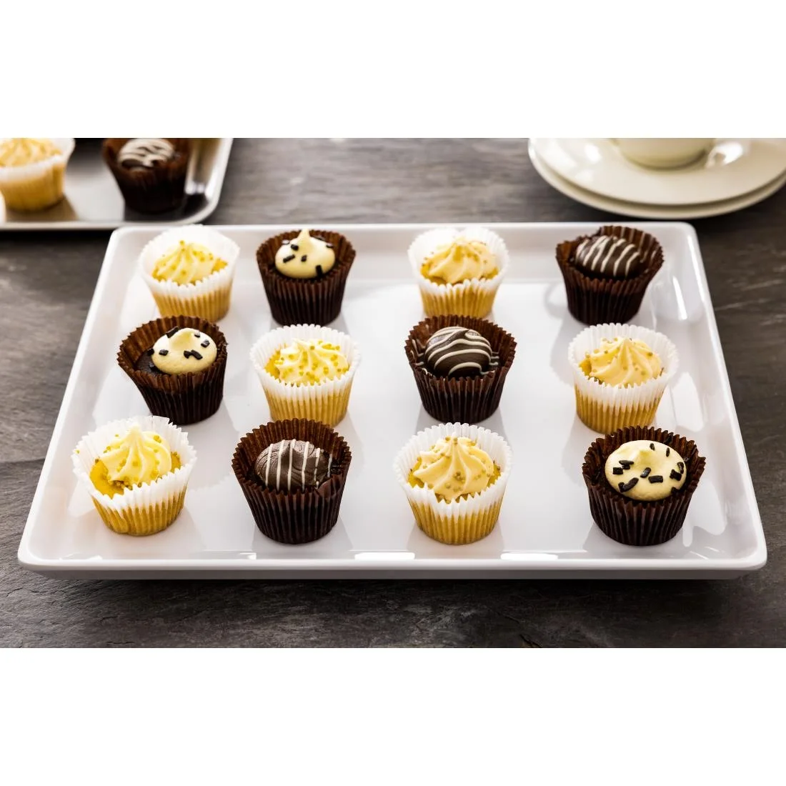 APS Float White Melamine Tray GN 1/2 - Image 9