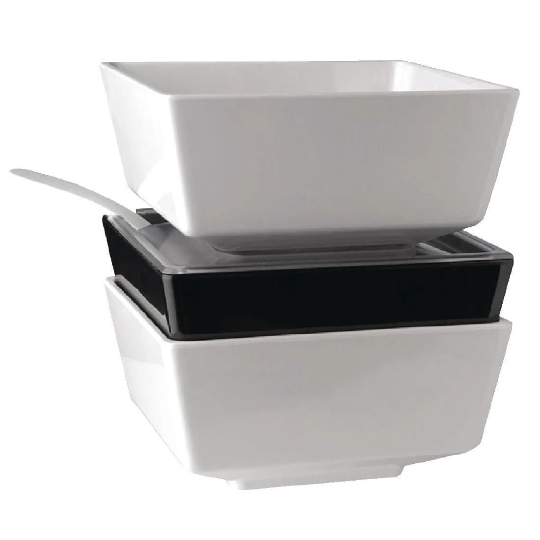 APS Float Black Square Bowl 7in - Image 5