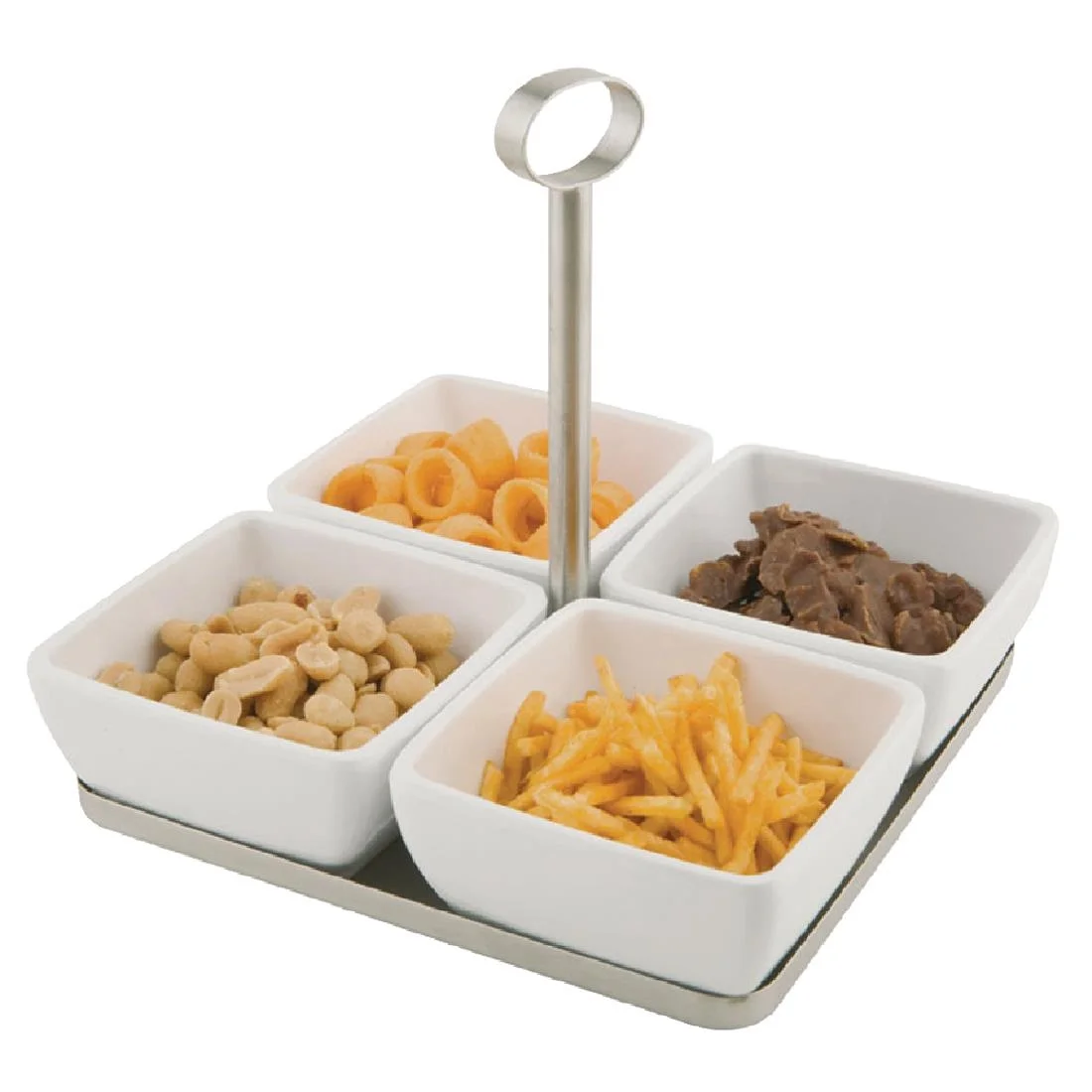 APS Pure Melamine White Square Mini Bowl - Image 7