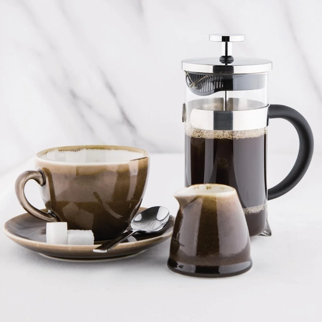 Olympia Stainless Steel Cafetiere 3 Cup - Image 5