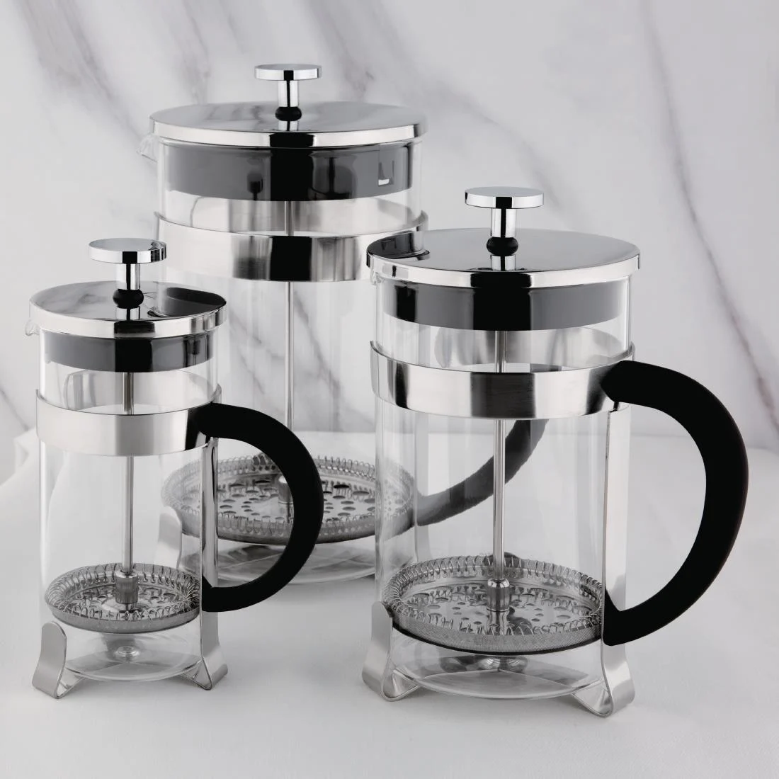Olympia Stainless Steel Cafetiere 12 Cup