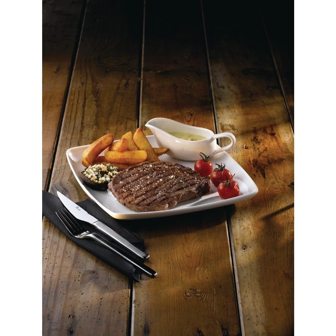 Churchill X Squared Square Deep Plates 268mm (6 Pack) - Image 2