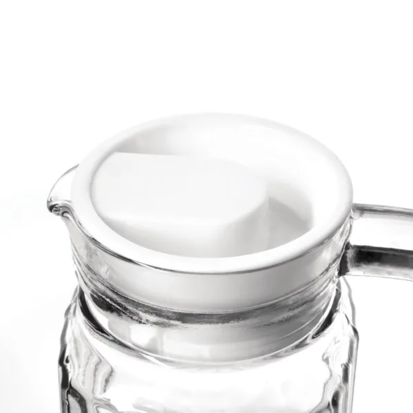 Olympia Ribbed Glass Jugs 1Ltr