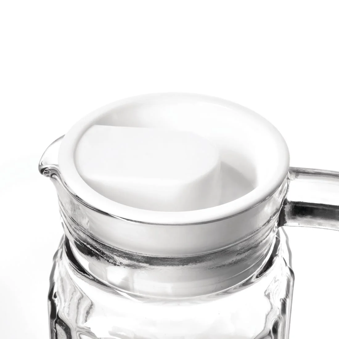 Olympia Ribbed Glass Jugs 1Ltr - Image 6