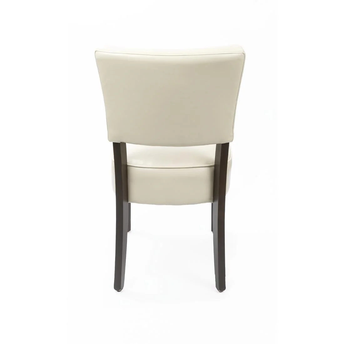 Bolero Chunky Faux Leather Chairs Cream (Pack of 2) - Image 3