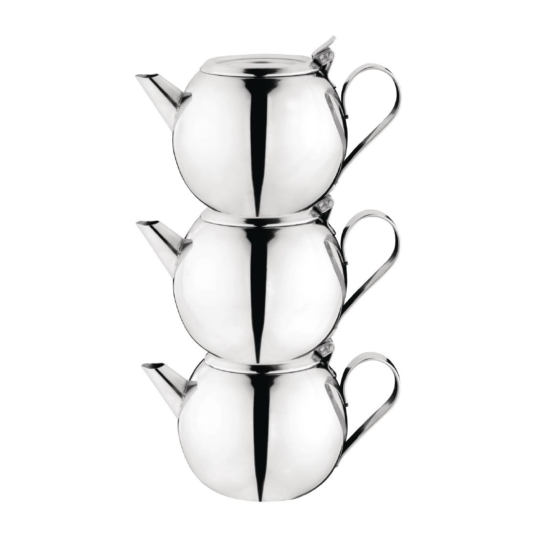 Olympia Stacking Teapot Stainless Steel
