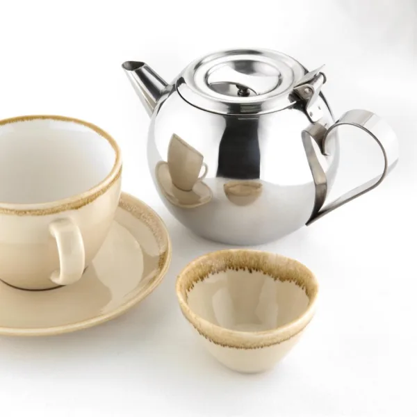 Olympia Stacking Teapot Stainless Steel