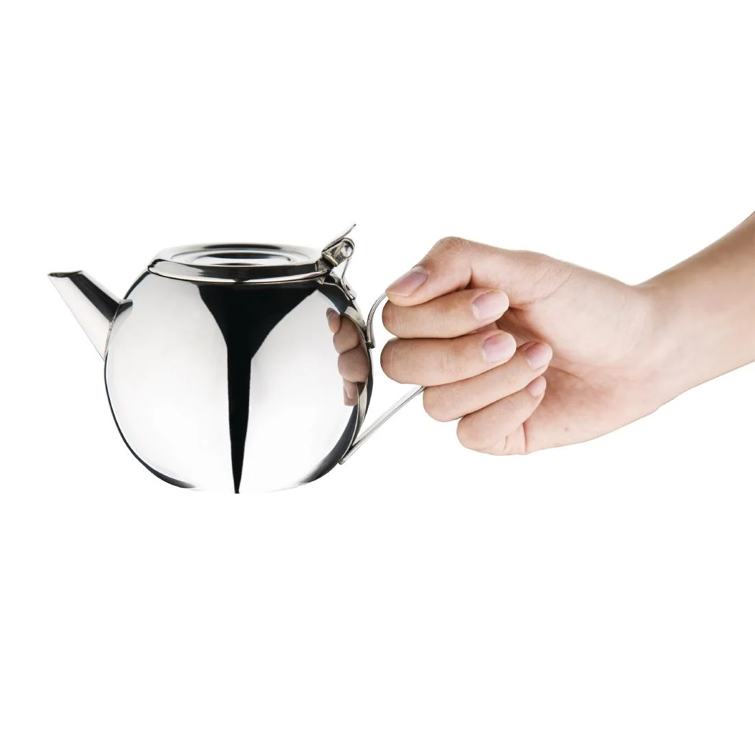 Olympia Stacking Teapot Stainless Steel - Image 4