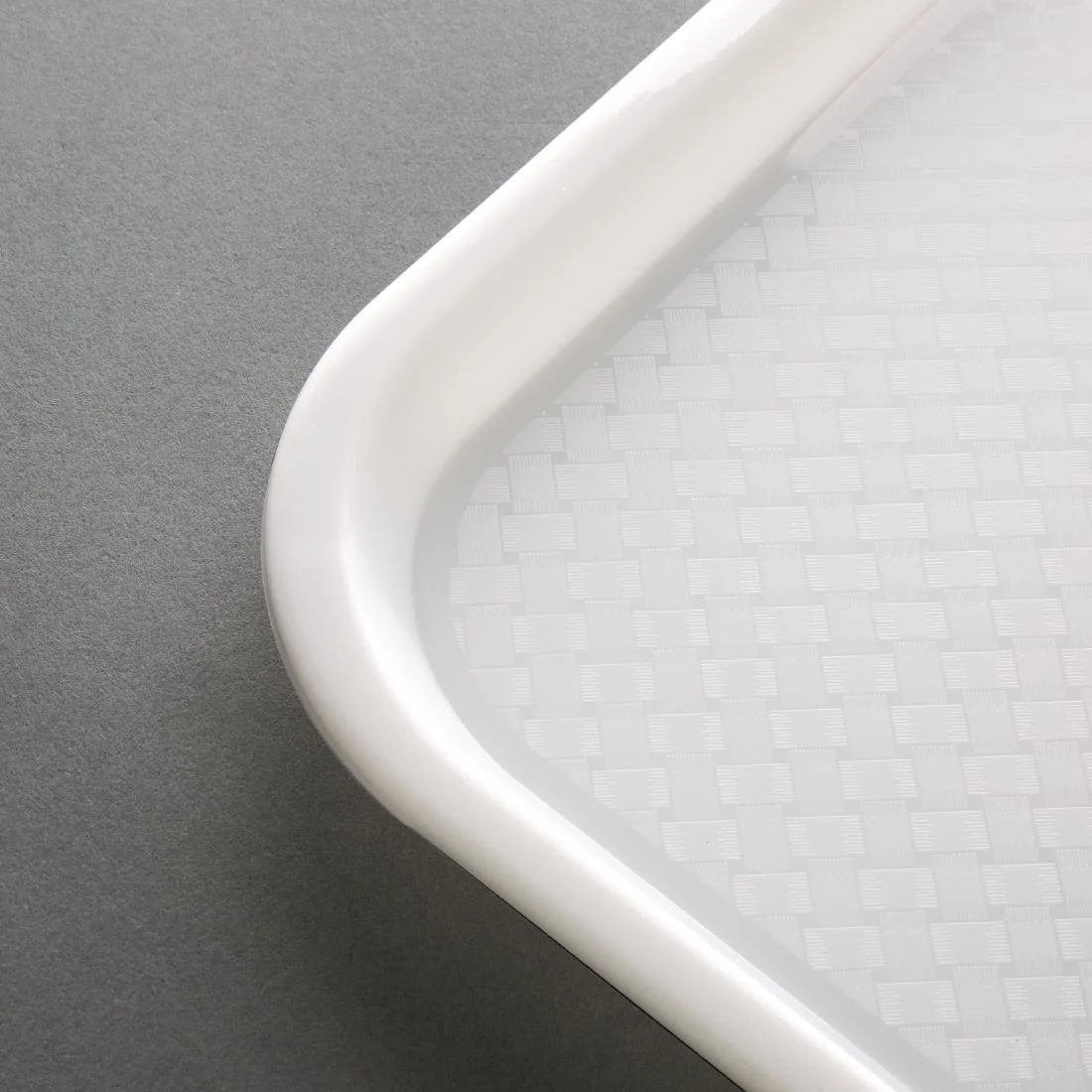 Kristallon Plastic Fast Food Tray White Small - Image 4