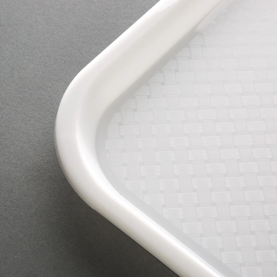Kristallon Plastic Fast Food Tray White Large - Image 3
