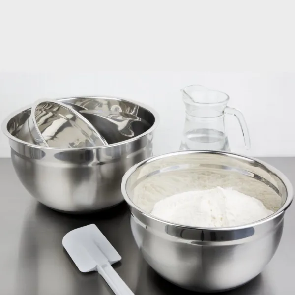 Vogue Stainless Steel Bowl with Silicone Base 3Ltr