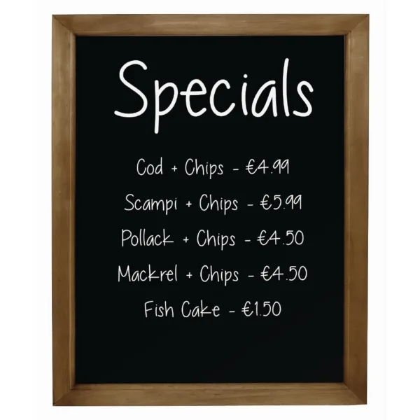 Olympia Wall Mounted Chalkboard 600 x 800mm