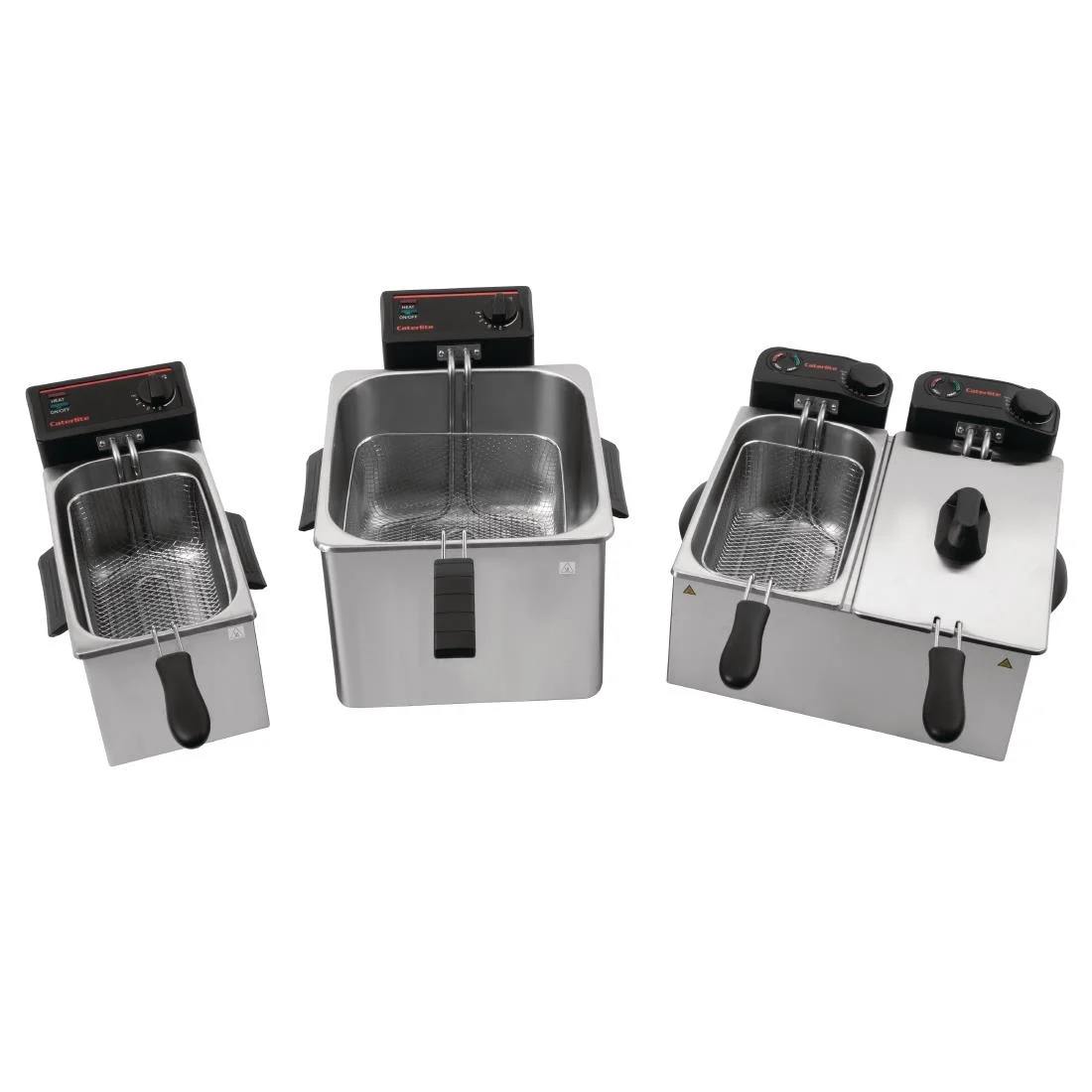 Caterlite Light Duty Double Tank Countertop Fryer 2 x 3.5Ltr