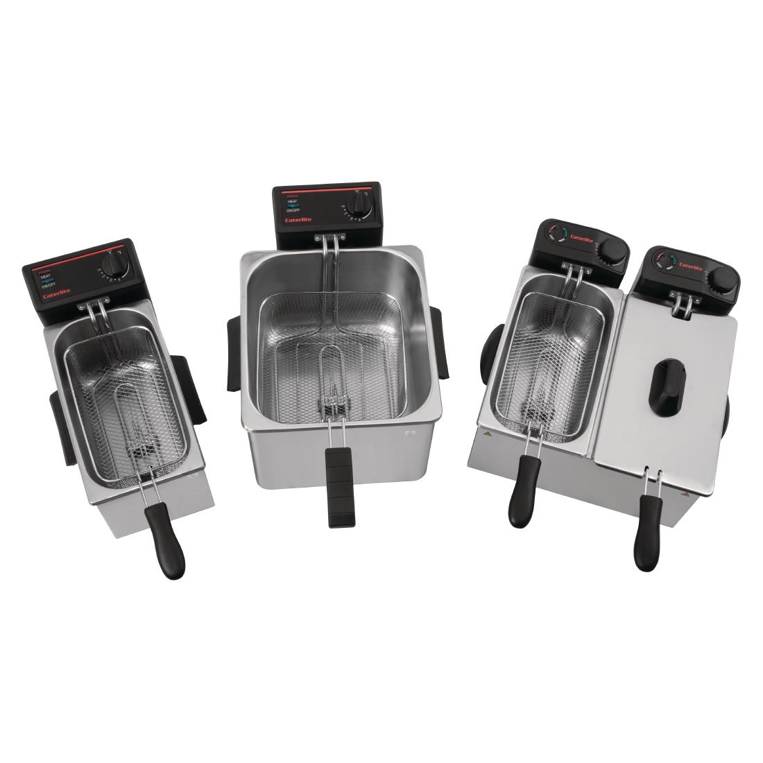Caterlite Light Duty Single Tank Countertop Fryer 3.5Ltr