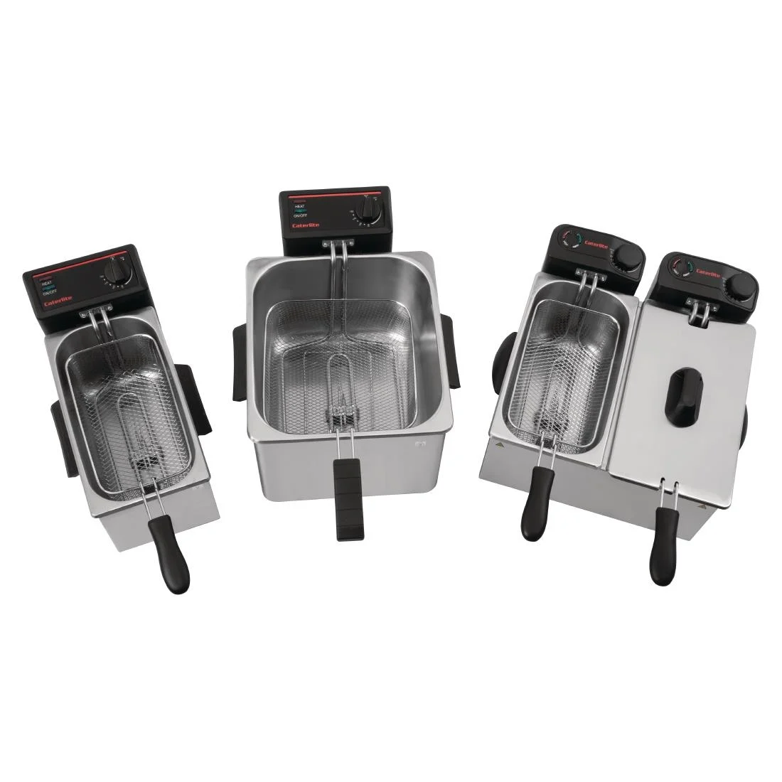 Caterlite Light Duty Double Tank Countertop Fryer 2 x 3.5Ltr