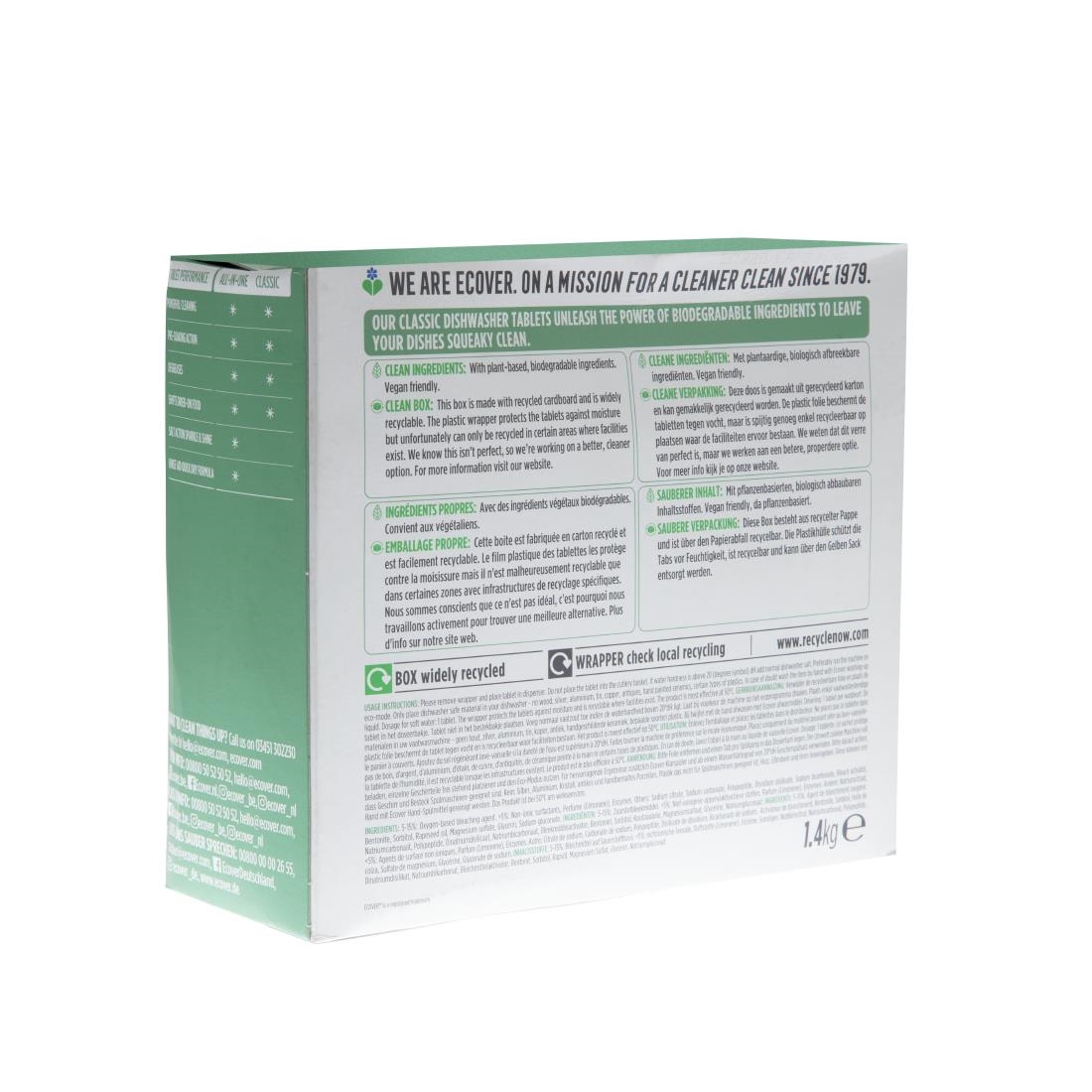 Ecover Dishwasher Tabs Pack of 70