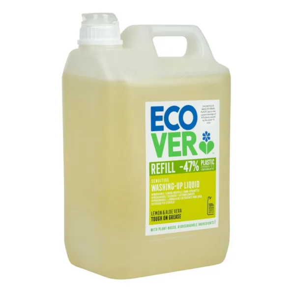 Ecover Lemon and Aloe Vera Washing Up Liquid 5 Litre