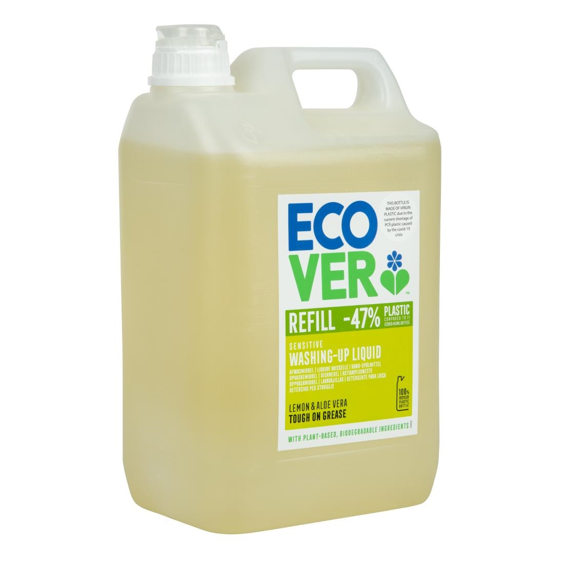 Ecover Lemon and Aloe Vera Washing Up Liquid 5 Litre