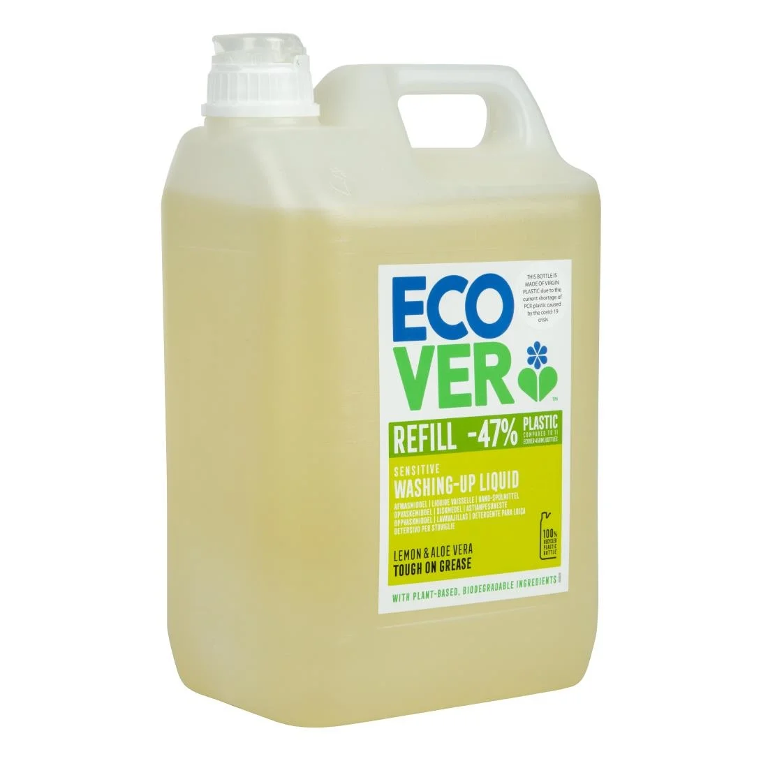 Ecover Lemon and Aloe Vera Washing Up Liquid 5 Litre - Image 2