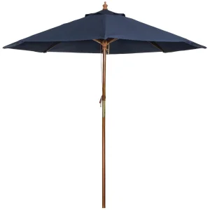 Bolero Round Parasol 3m Diameter Navy Blue