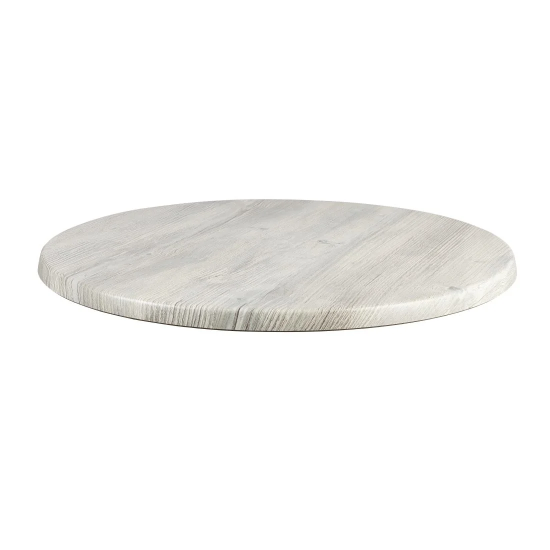 Werzalit Pre-drilled Round Table Top Ponderosa White 600mm - Image 2