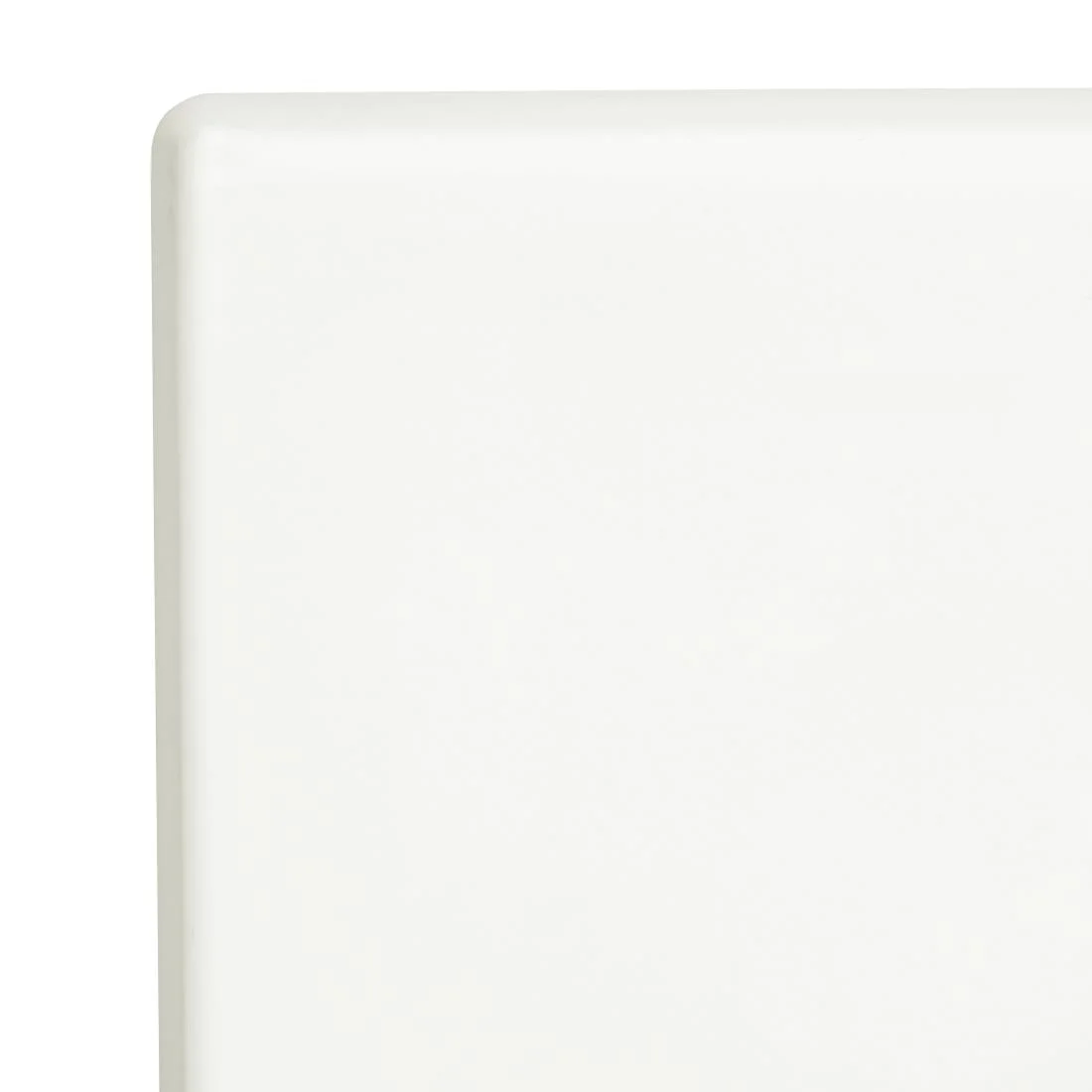 Bolero Pre-drilled Square Table Top White 600mm - Image 3